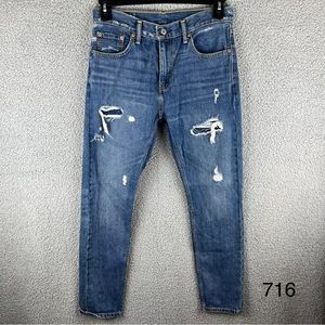 COPY - Levi’s Women’s 512 Skinny Fit Medium Wash Cotton Distressed Jeans Size 30